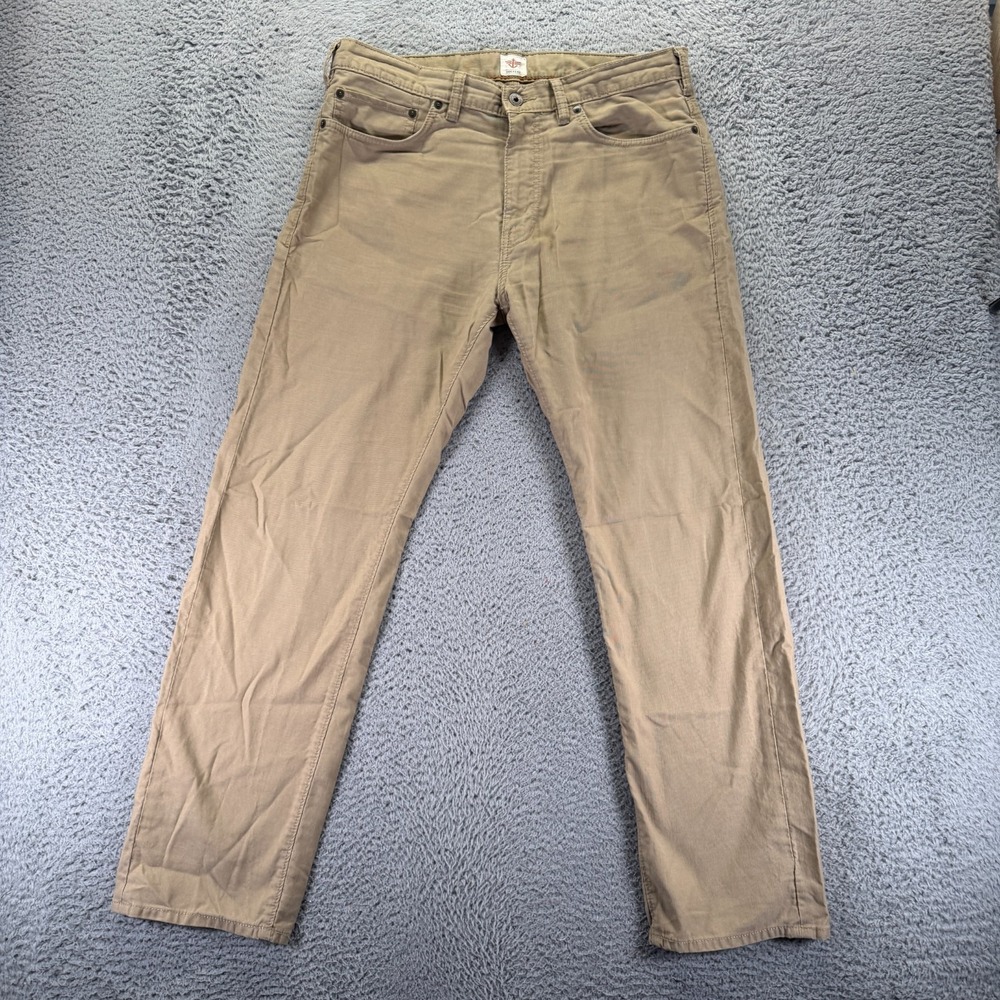 Dockers Pant Men 34x30 Brown Cotton Chino Straight Business Preppy Career Office